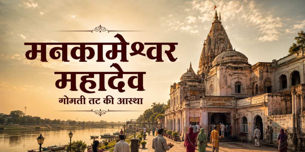 लखनऊ के डालीगंज में गोमती नदी के किनारे स्थित मनकामेश्वर महादेव मंदिर